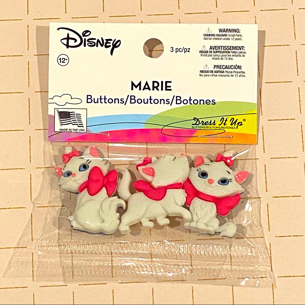 Disney The Aristocats Marie Buttons